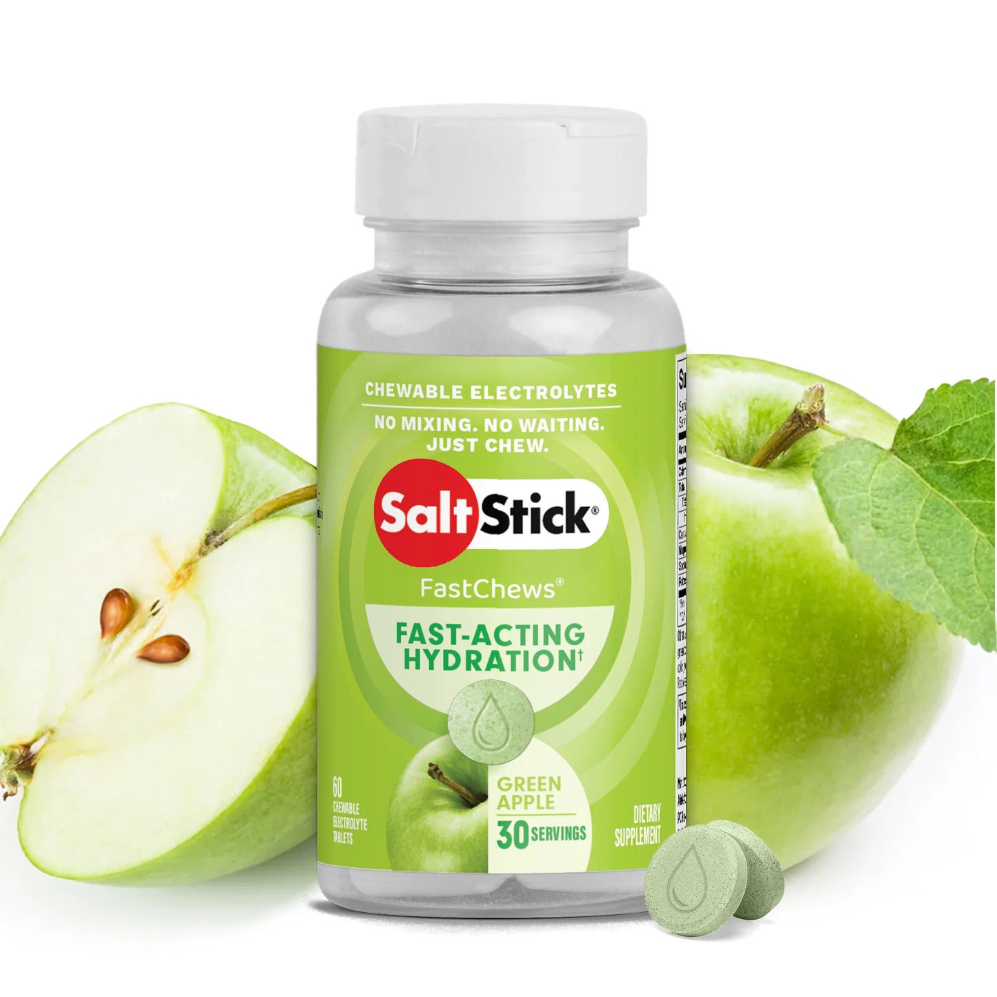 SaltStick Fastchews Chewable Electrolyte Tablets - Bottle Of 60 Chews