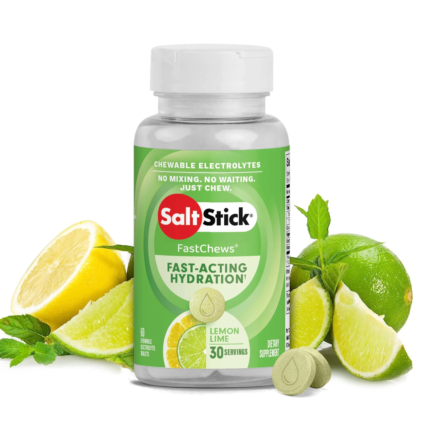 SaltStick Fastchews Chewable Electrolyte Tablets - Bottle Of 60 Chews