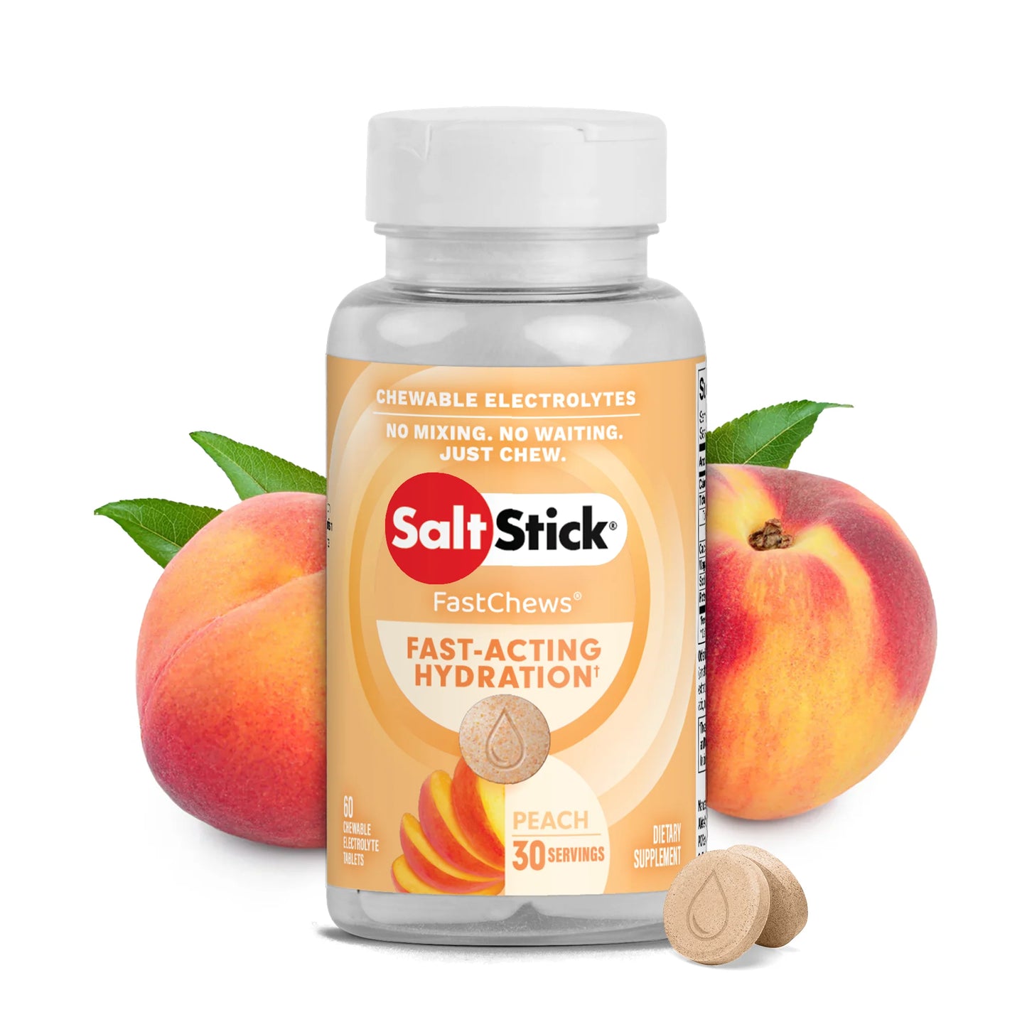 SaltStick Fastchews Chewable Electrolyte Tablets - Bottle Of 60 Chews