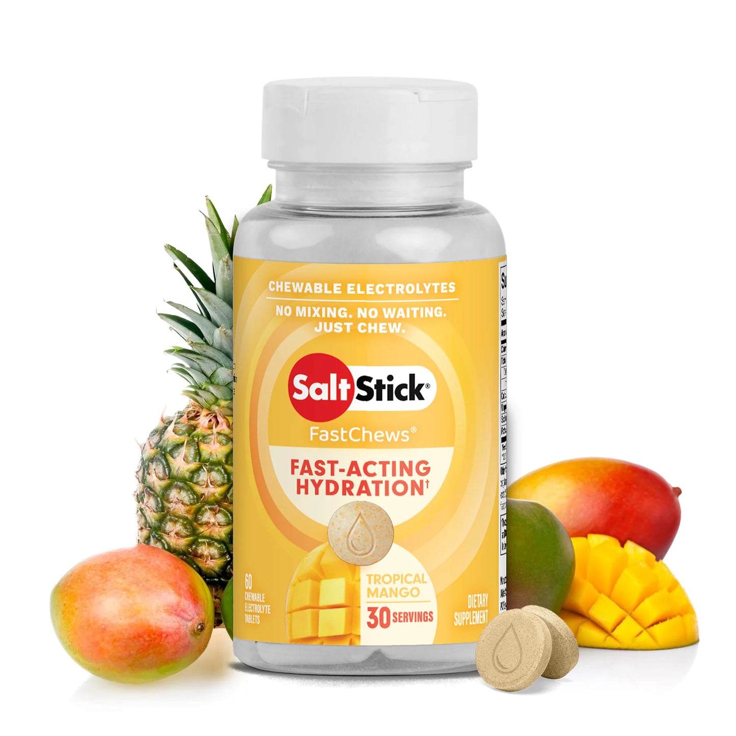 SaltStick Fastchews Chewable Electrolyte Tablets - Bottle Of 60 Chews