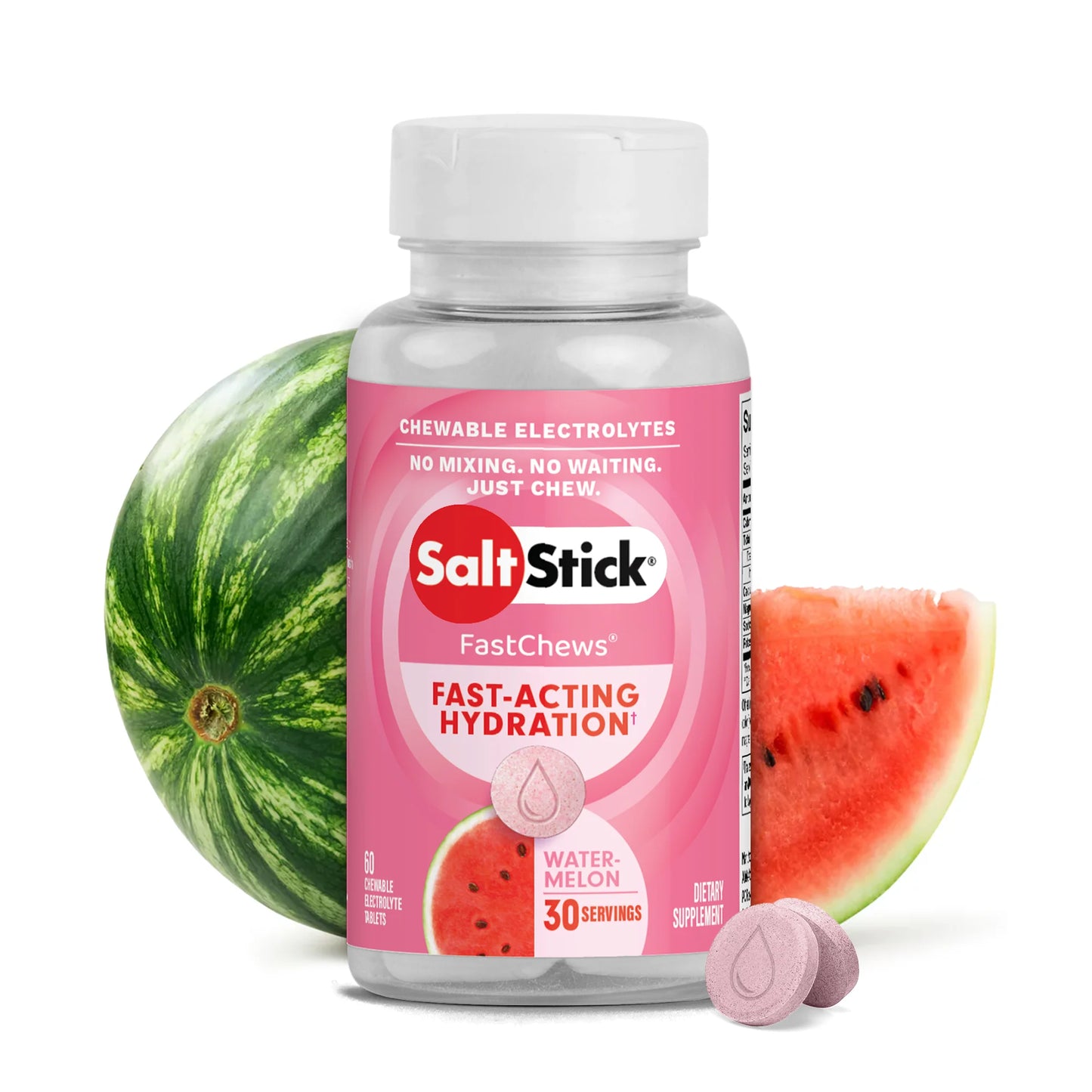 SaltStick Fastchews Chewable Electrolyte Tablets - Bottle Of 60 Chews