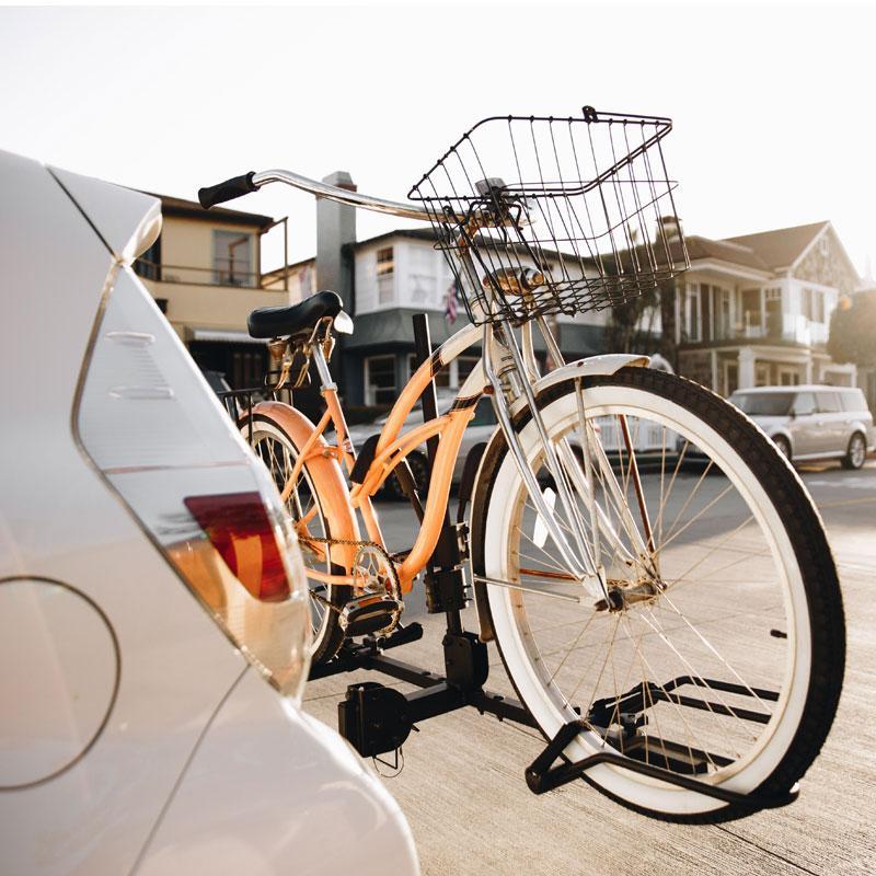 Hollywood Racks Sport Rider Recumbent Bike Hitch Rack - HR1450-R From Sprocket Kings on SUV With Bike Loaded