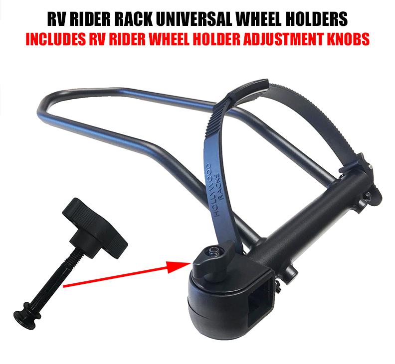 Hollywood Racks Universal E-Bike Wheel Holder Set - FT-S From Sprocket Kings Adjustment Knobs