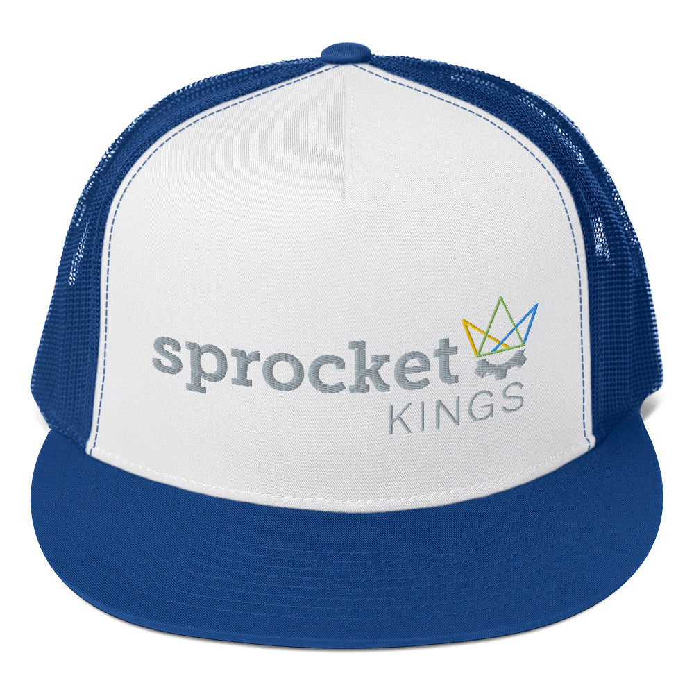Sprocket Kings Embroidered Snapback Trucker Hat - Yupoong Classic