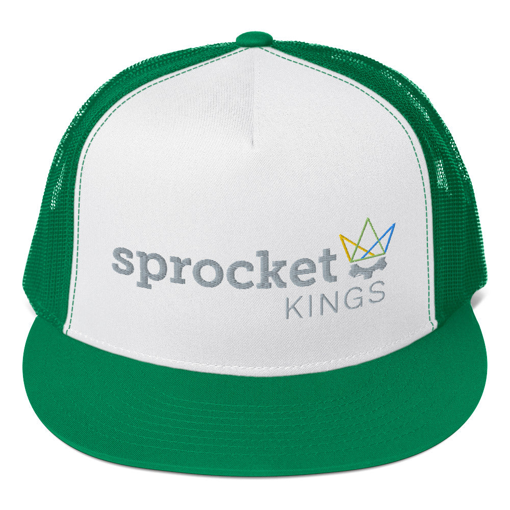 Sprocket Kings Embroidered Snapback Trucker Hat - Yupoong Classic