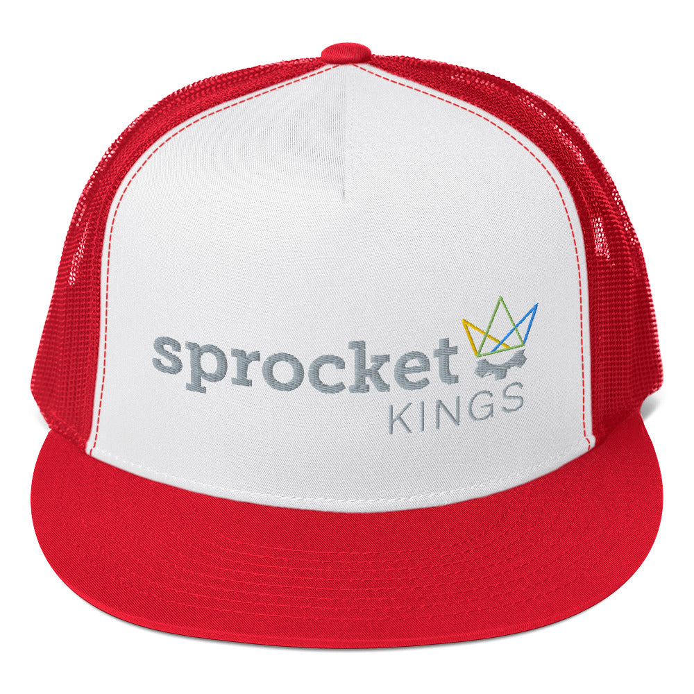 Sprocket Kings Embroidered Snapback Trucker Hat - Yupoong Classic