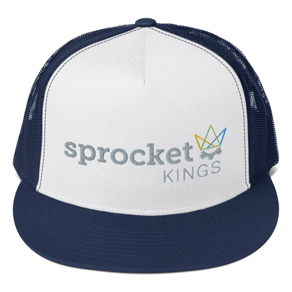 Sprocket Kings Embroidered Snapback Trucker Hat - Yupoong Classic