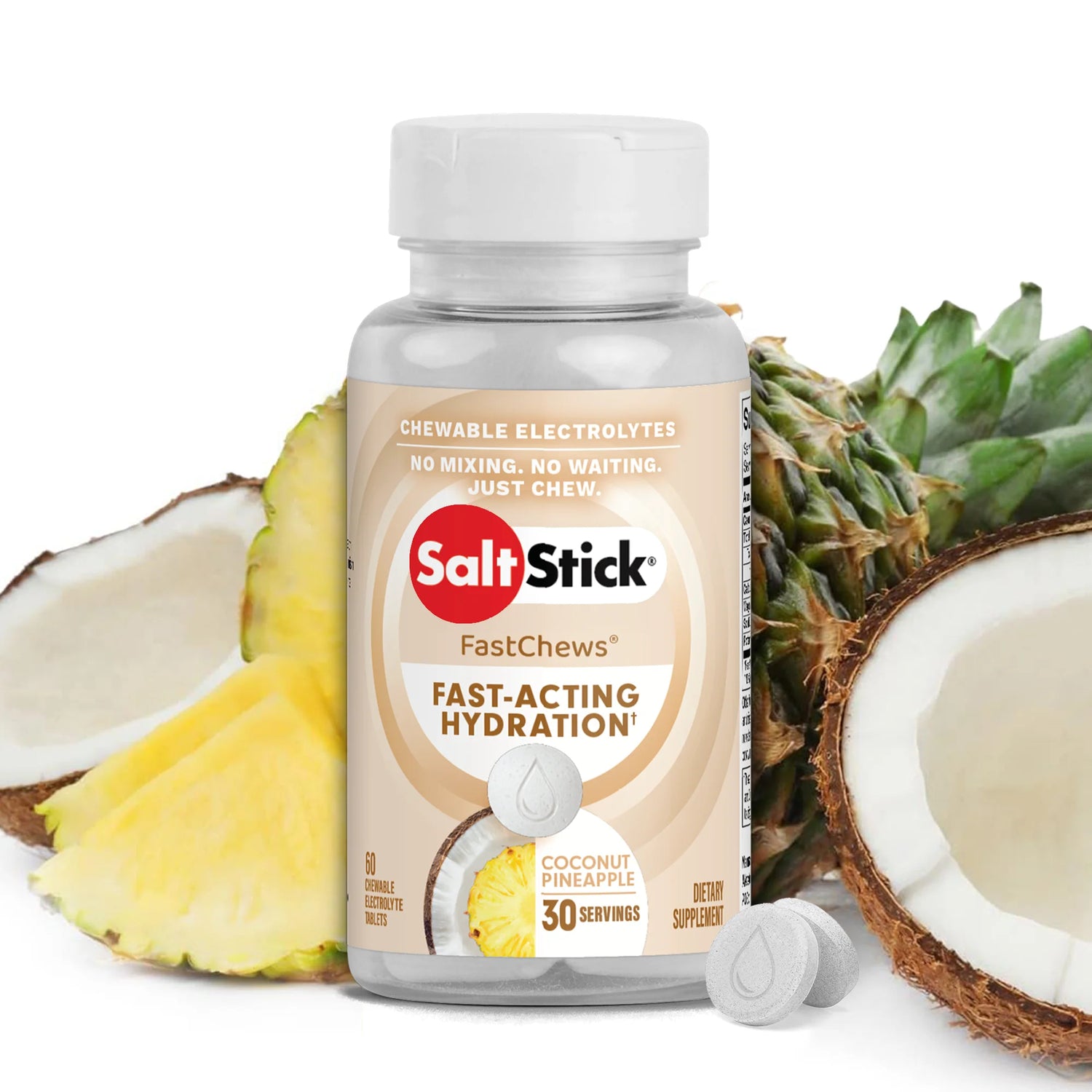 SaltStick Fastchews Chewable Electrolyte Tablets - Bottle Of 60 Chews SprocketKings SaltStick Fastchews Chewable Electrolyte Tablets - Bottle Of 60 Chews SprocketKings