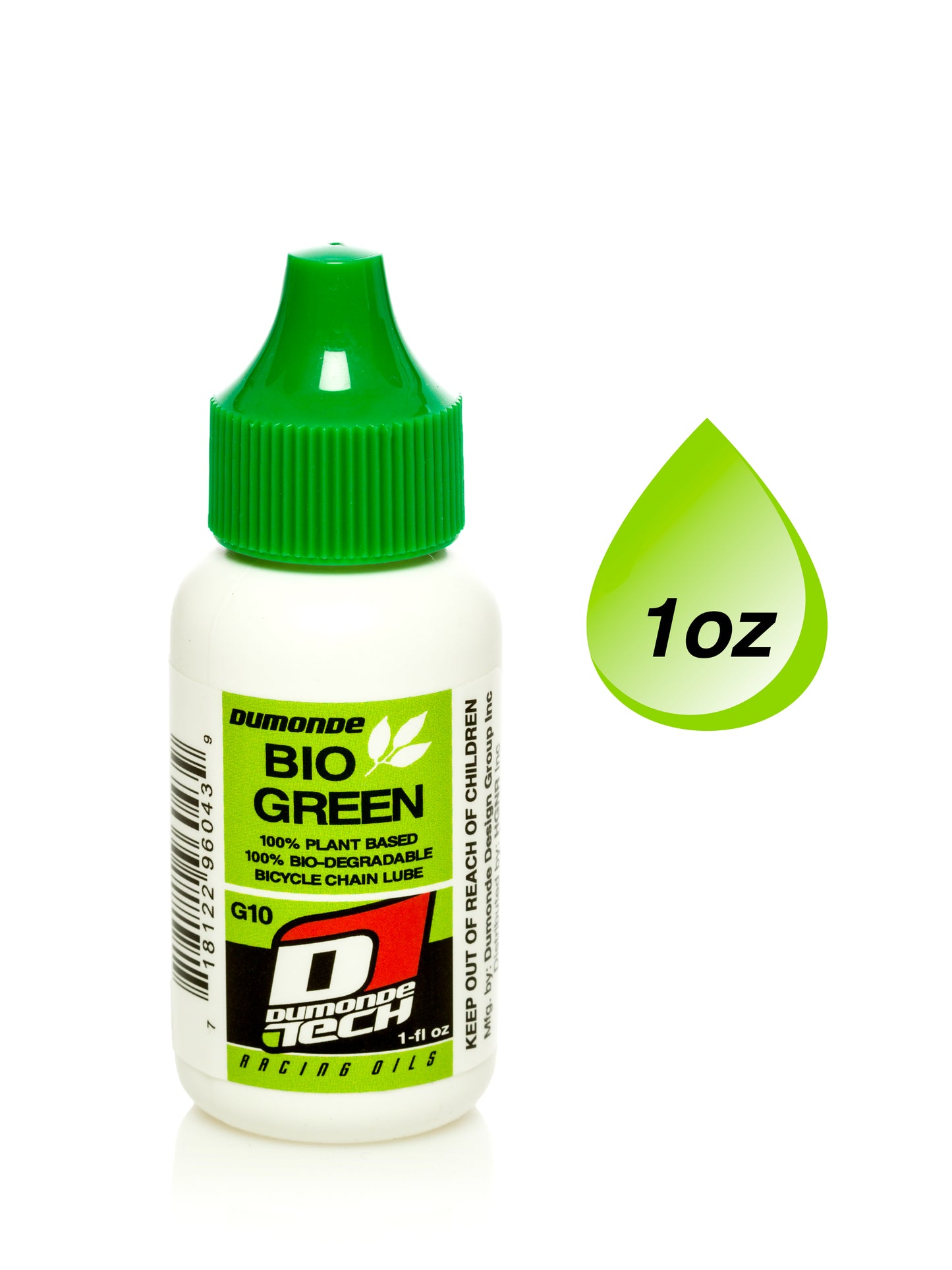 Dumonde Tech G-10 Bio Green Bicycle Chain Lubricant - MULTIPLE SIZES