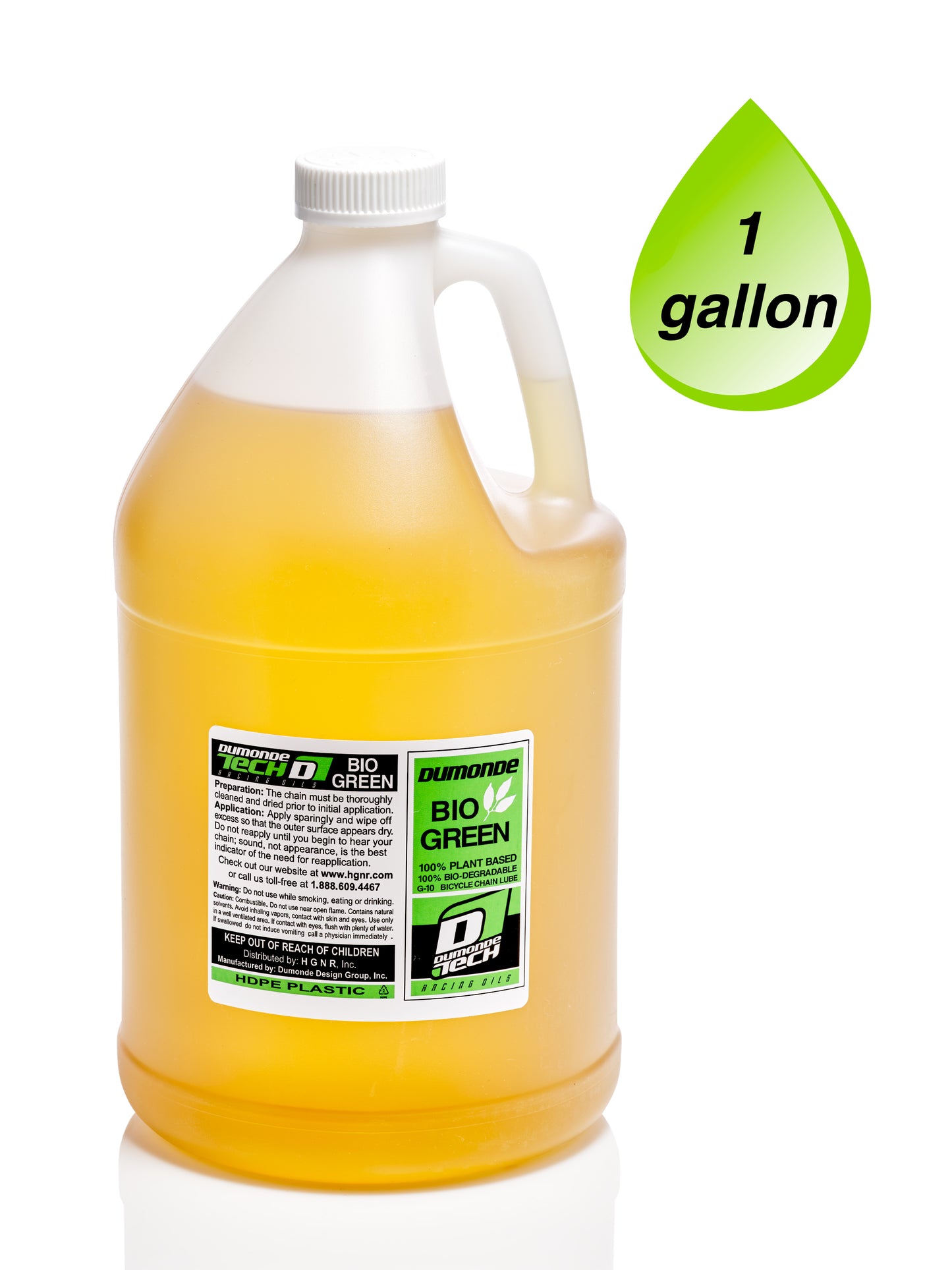 Dumonde Tech G-10 Bio Green Bicycle Chain Lubricant - MULTIPLE SIZES
