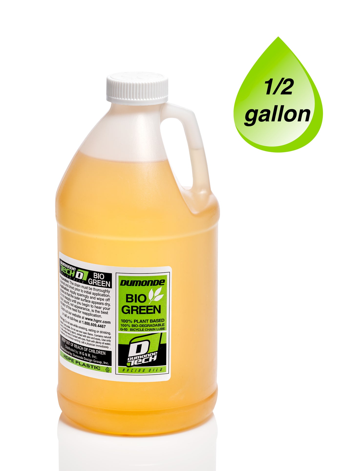 Dumonde Tech G-10 Bio Green Bicycle Chain Lubricant - MULTIPLE SIZES