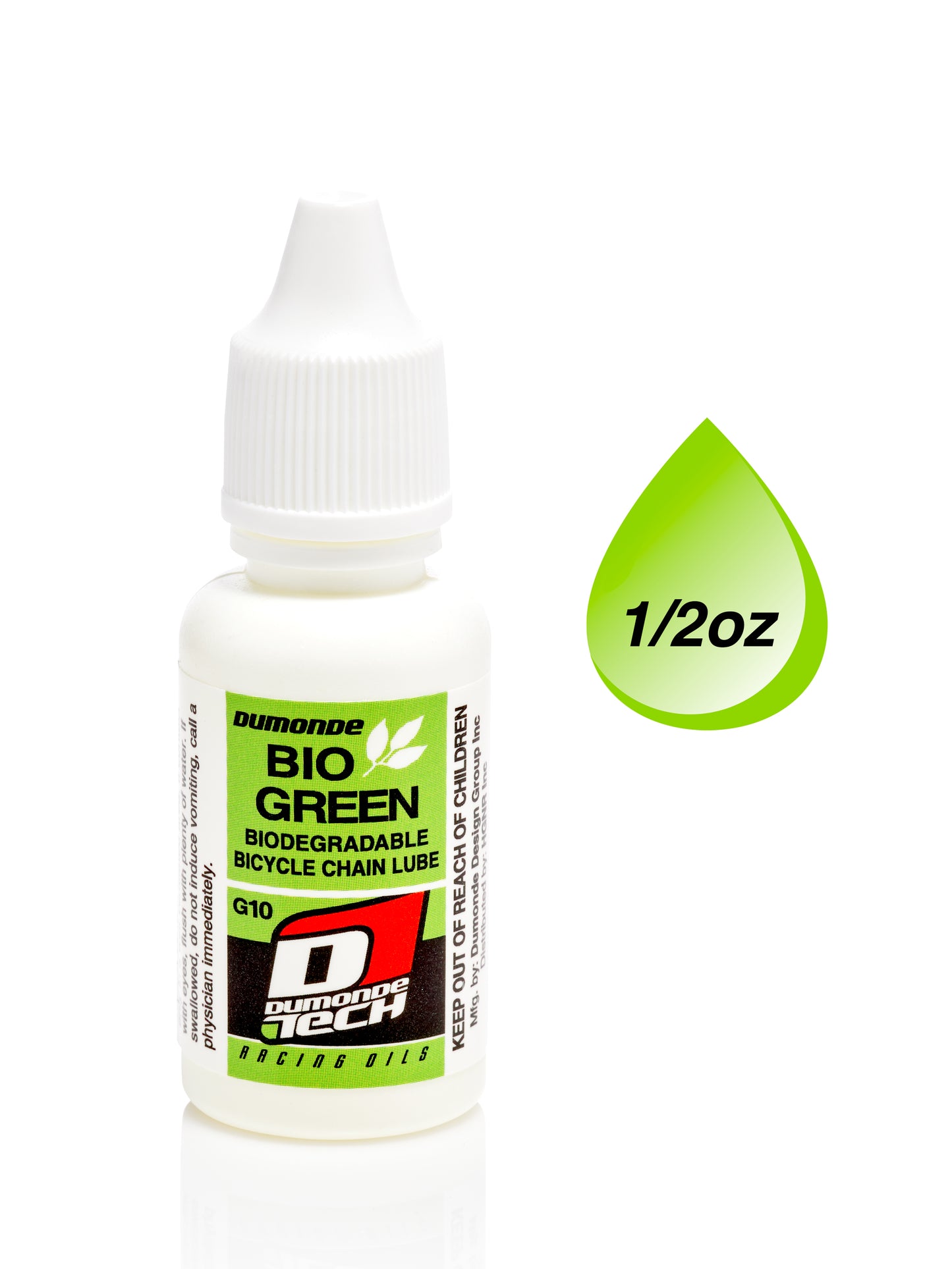 Dumonde Tech G-10 Bio Green Bicycle Chain Lubricant - MULTIPLE SIZES