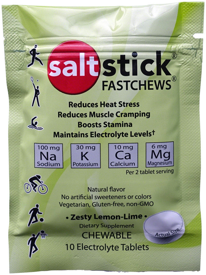 SaltStick Fastchews Zesty Lemon-lime Tablets