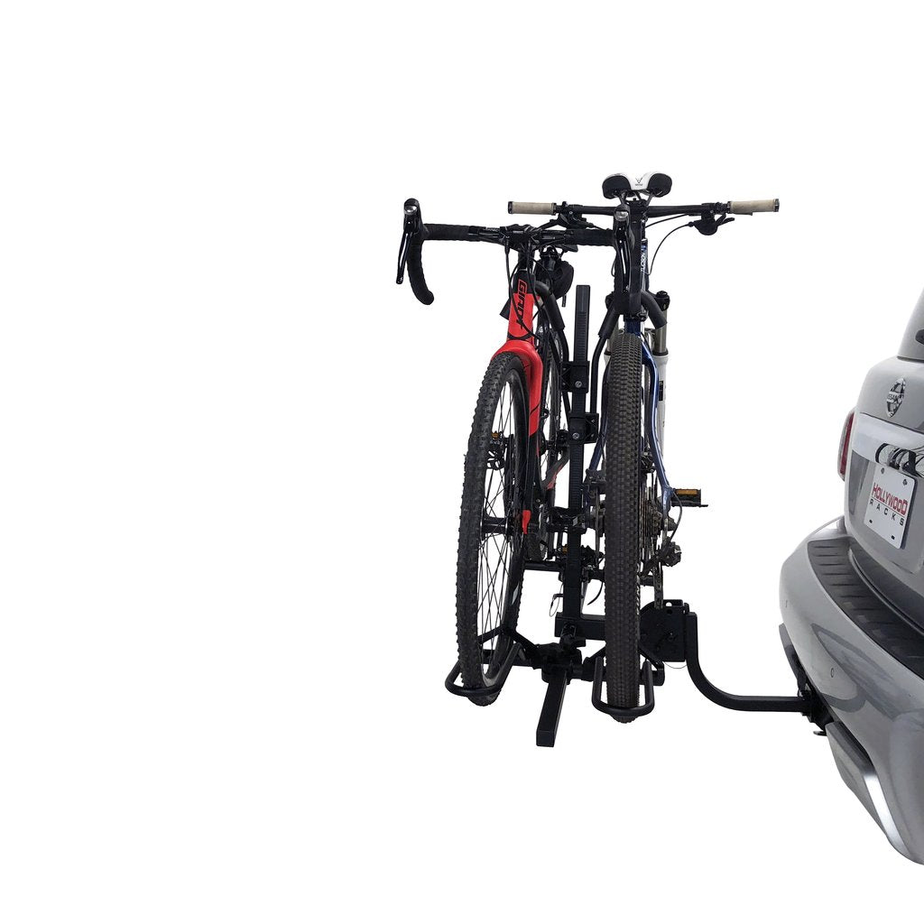 Hollywood Racks Sport Rider 2-Bike Hitch Rack - HR1000Z on Vehicle with 2 Bikes Side Profile