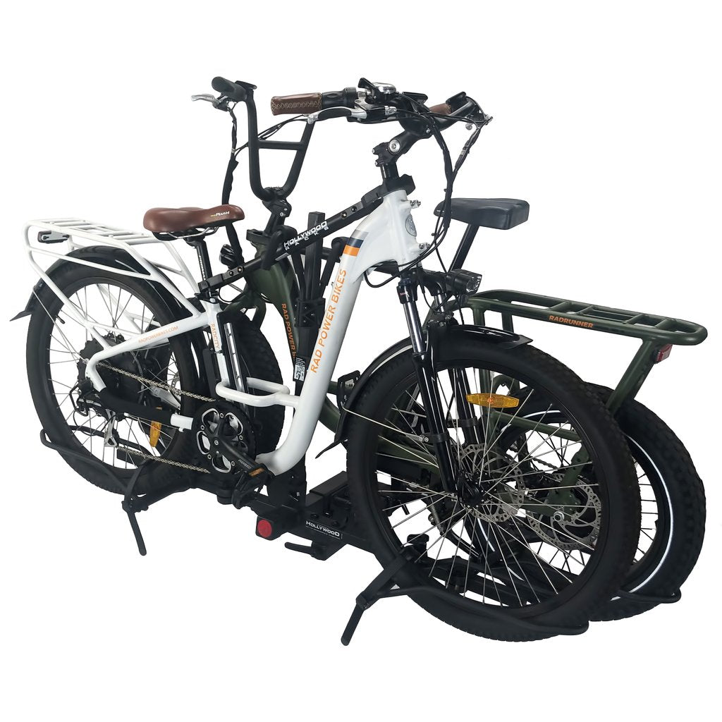 Hollywood Racks Sport Rider For Regular and Fat Electric Bikes - HR1500 From Sprocket Kings With Bikes Loaded Side View