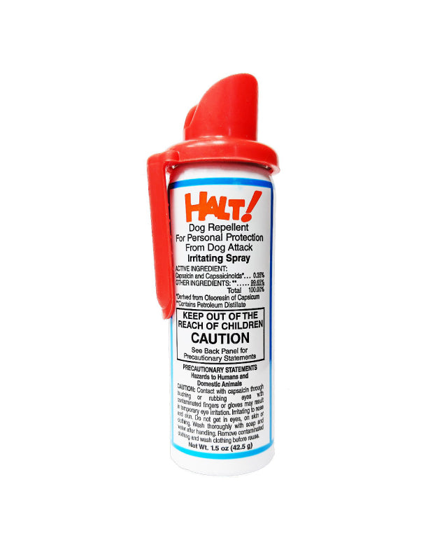 Halt! Dog Repellant Spray so you dont have to worry about those pesky creatures from ruining your Bike Ride