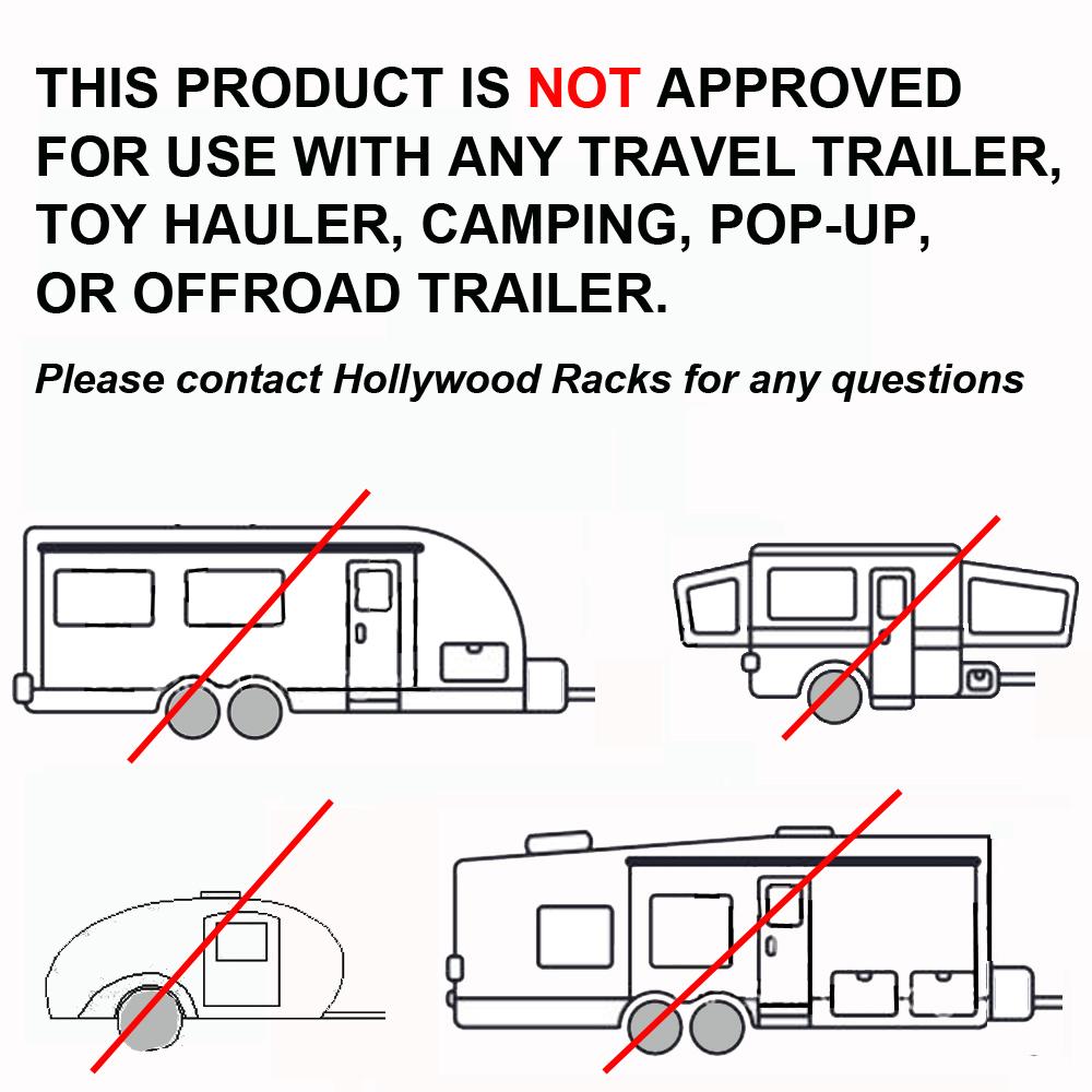Hollywood Racks RV Rider For Recreational Vehicles - HR1700 Product Non-Approval Guide