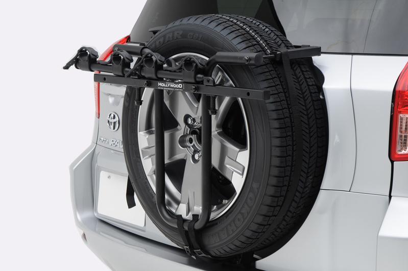 Hollywood Racks Strap-On Spare Tire Bike Rack - SR1 From Sprocket Kings on Toyota Rav 4