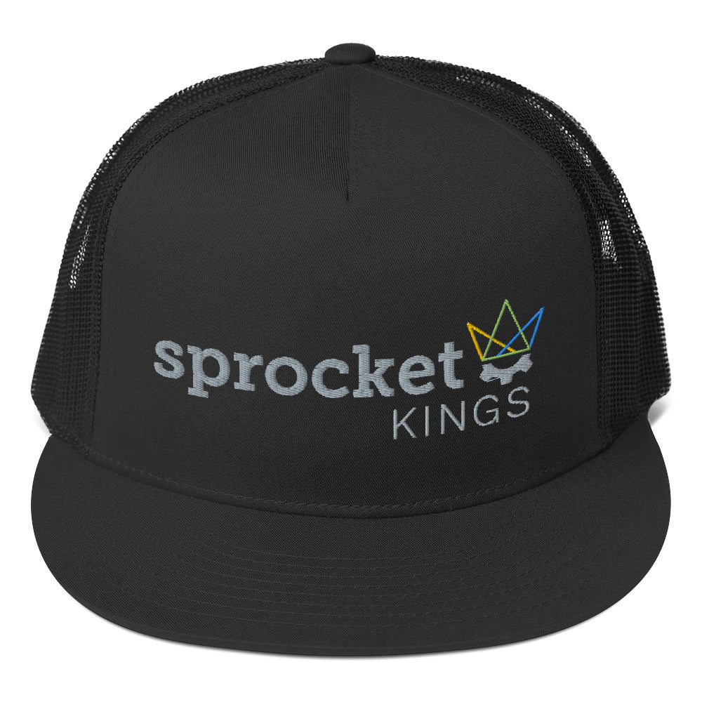 Sprocket Kings Embroidered Snapback Trucker Hat - Yupoong Classic